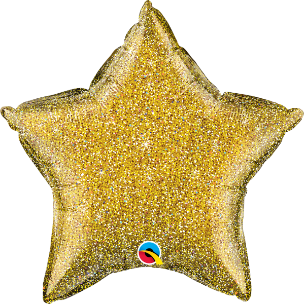 20" Star Glittergraphic Gold (10 Stück)
