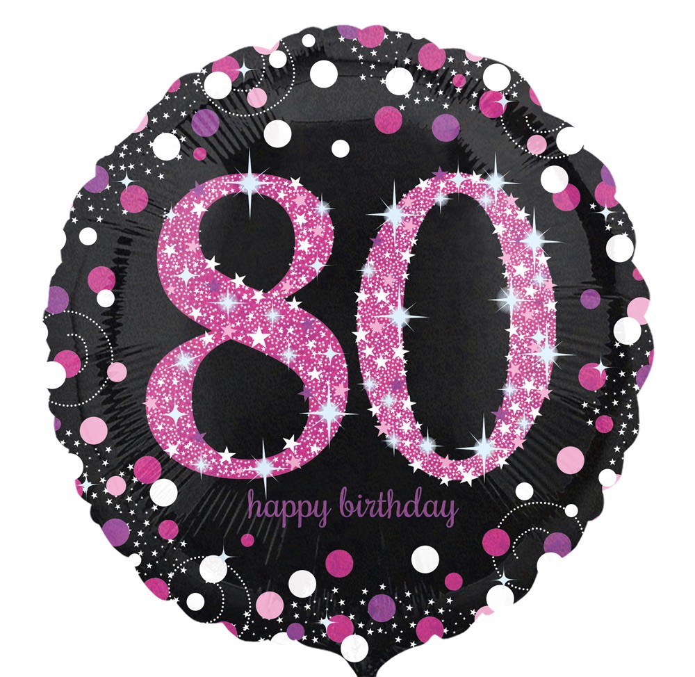 18" Pink Celebration "80"