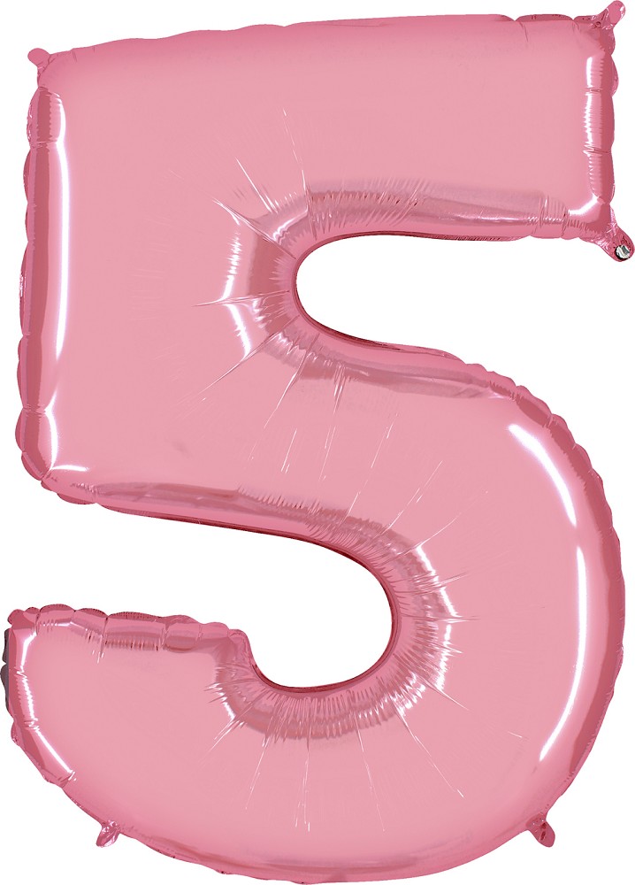 40" Folienzahl "5" Pastel Pink