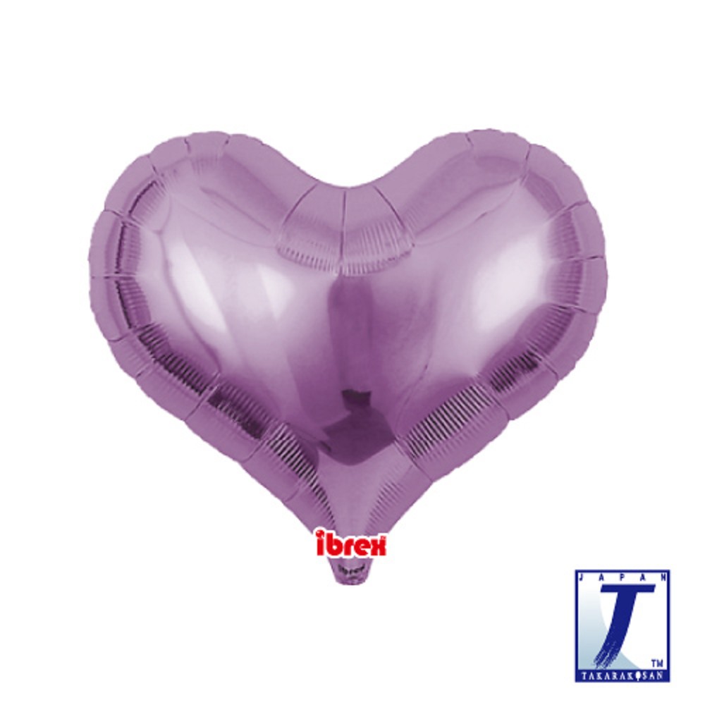 14" Jelly Heart Metallic Lavender (ibrex)