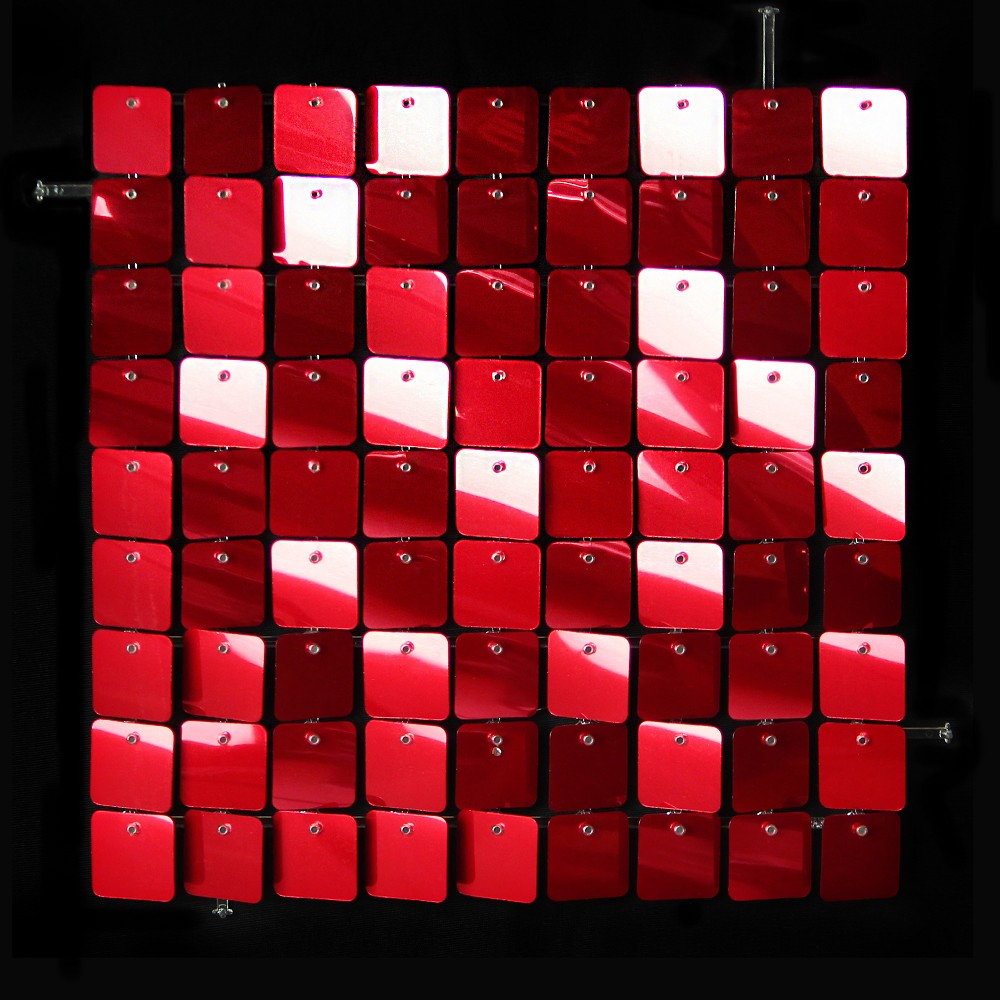 SolaAir Sequin Wall Decor Standard (viereckig) - Red