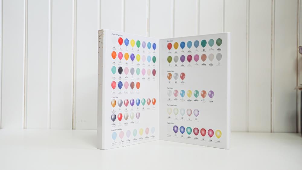 Kalisan Color Book - Farbtabelle mit Latexballons