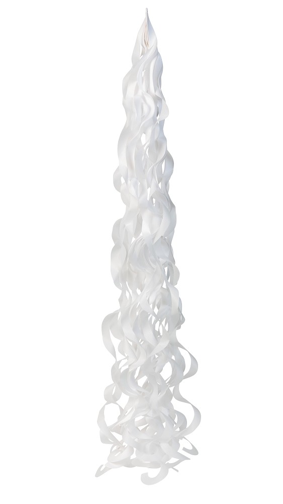 Spiral-Tassel Balloon tail white