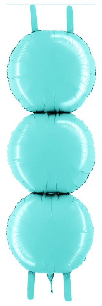 16" x 41" Folienballon: 3er Säule blau