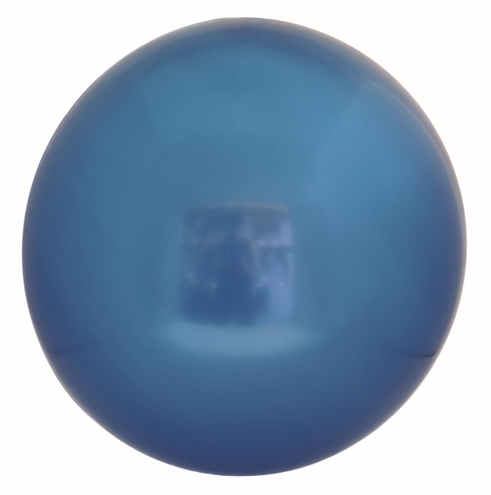 22" Mirror Globe blau
