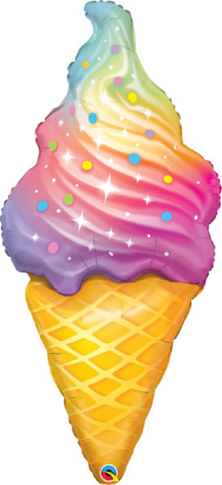 45" Rainbow Swirl Ice Cream