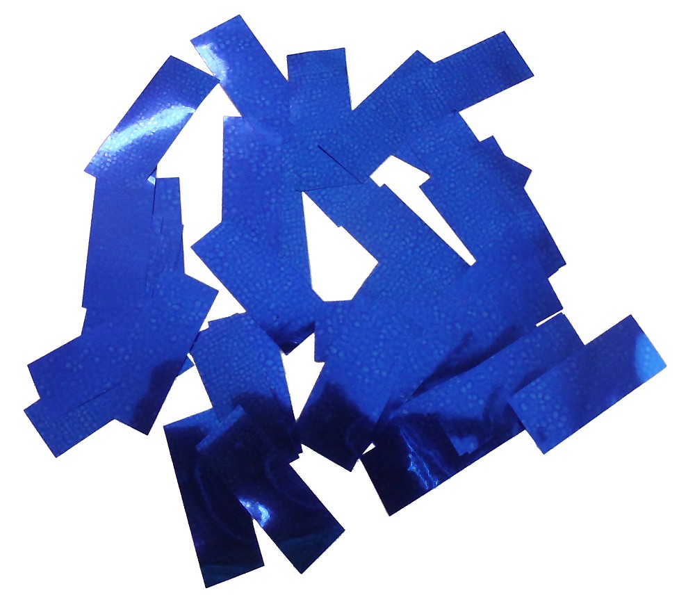 Konfetti Streifen 2,5cm Blau (1kg)