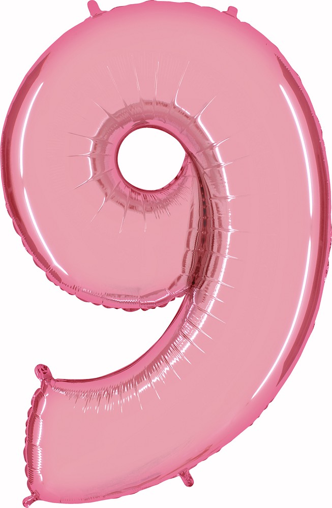 26" Folienzahl "9" Pastel Pink