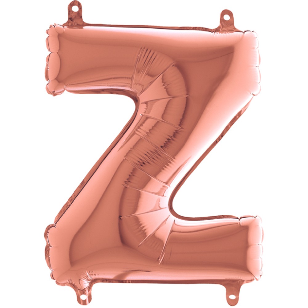14" Folienbuchstabe "Z" Rosé Gold