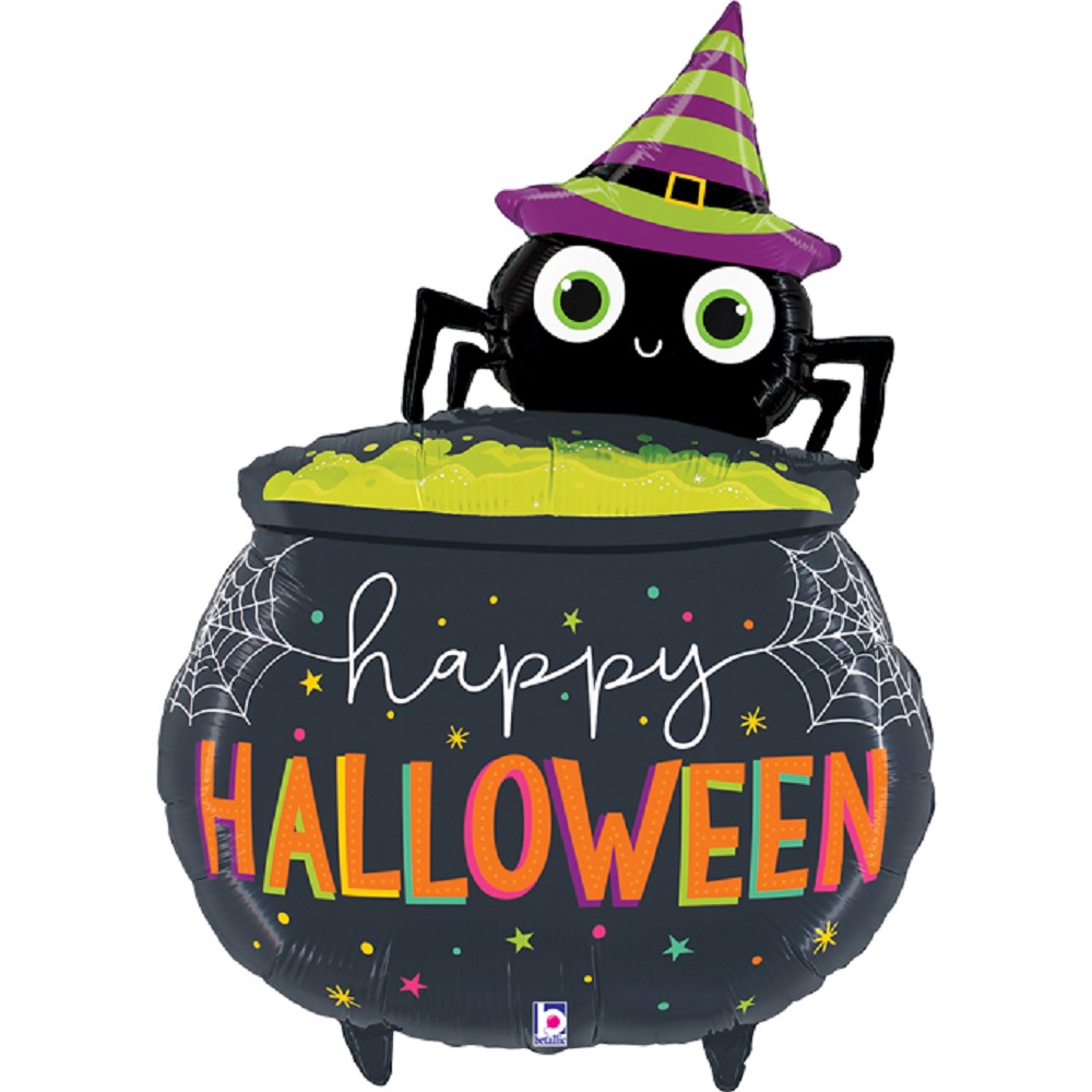 44"Halloween Spider Cauldron