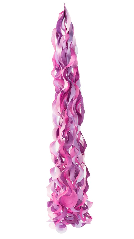 Spiral-Tassel Balloon tail rosa/lila/magenta/lavendel