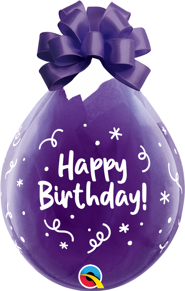 18" Verpackungsballon Birthday Celebration (Druck wei)