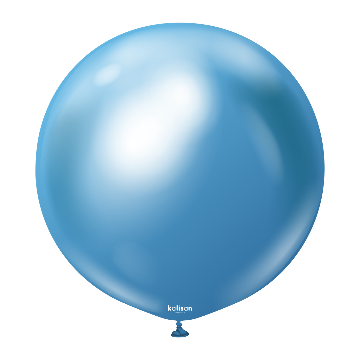 24" Riesenballon Mirror Blue (10 Stück)