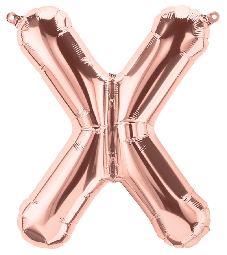 16" Folienbuchstabe "X" Rosé Gold