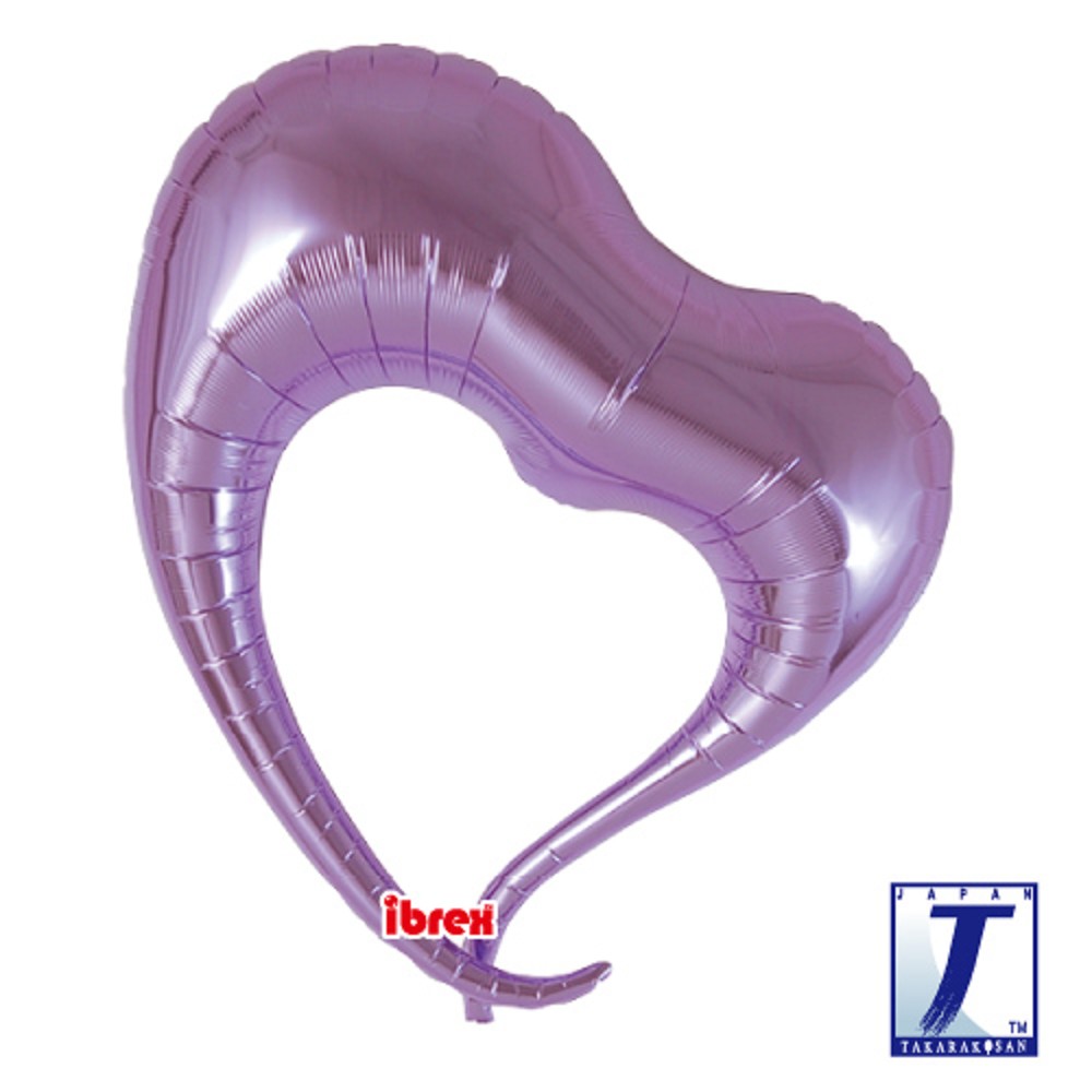 30" Elegant-Heart Metallic Lavender (ibrex)