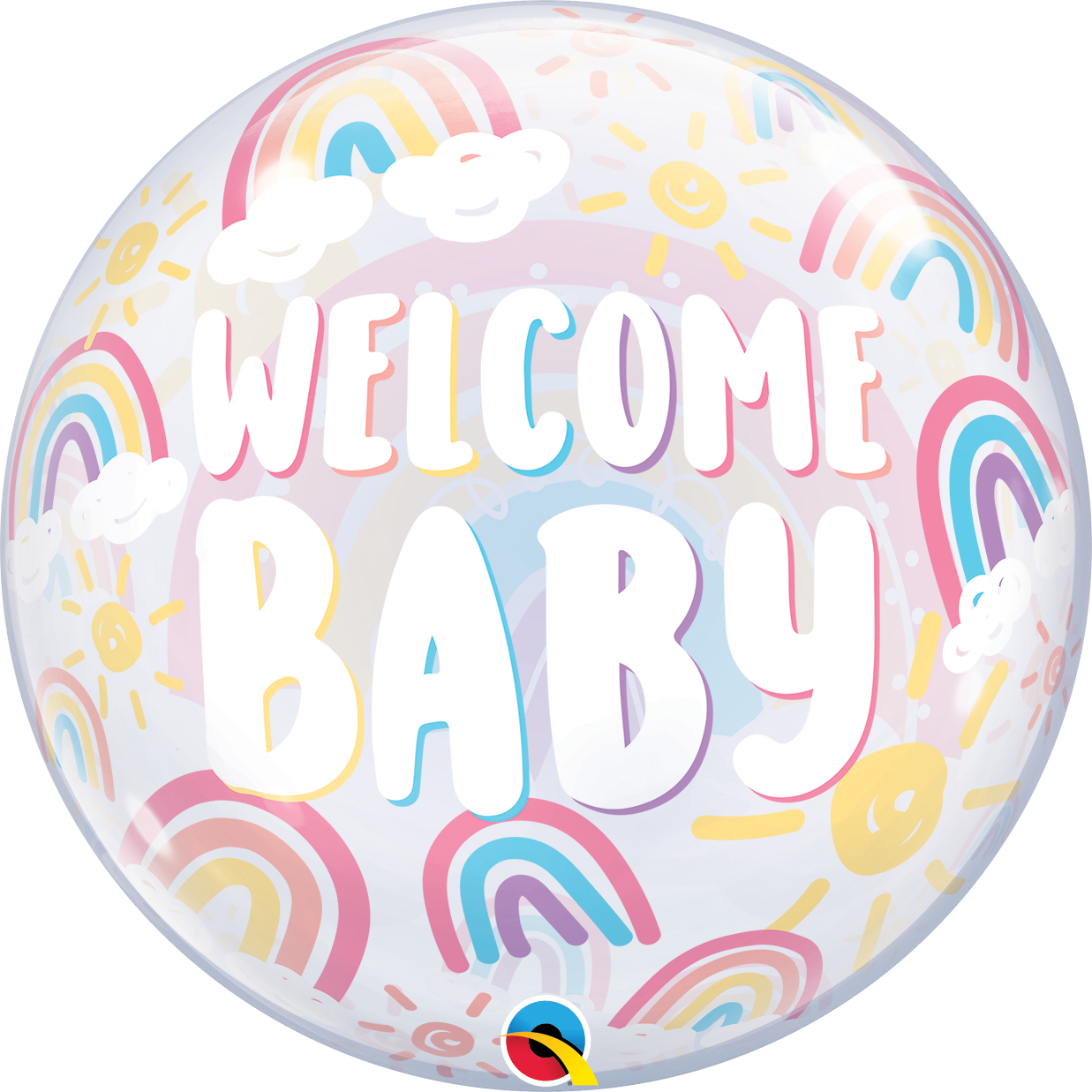 22" Single Bubble Welcome Baby Boho