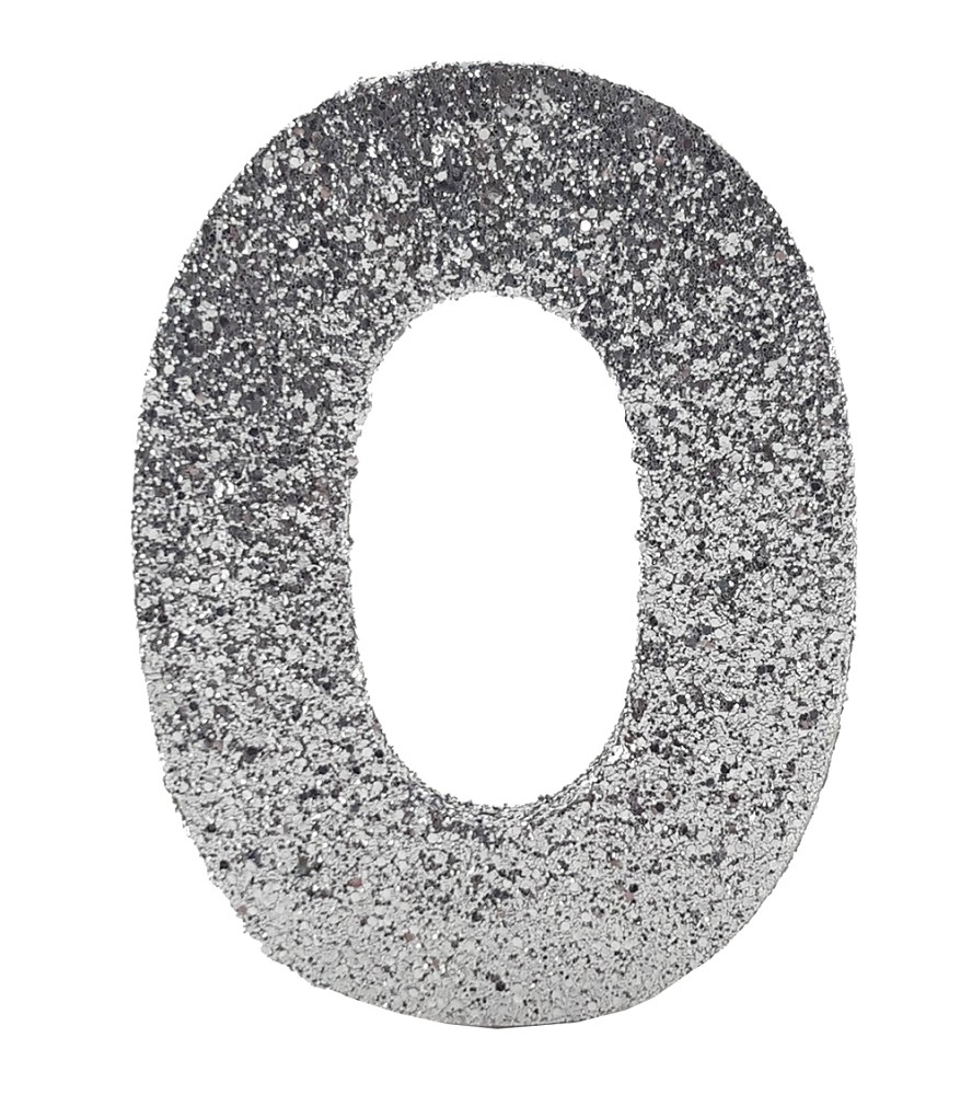 Deko-Glimmerbuchstabe "O" (10cm)
