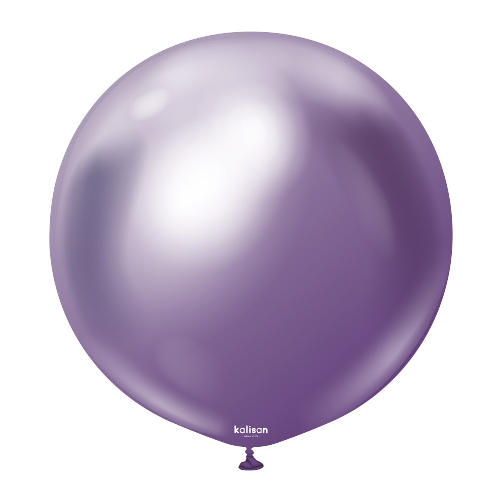 24" Riesenballon Mirror Violet (10 Stück)