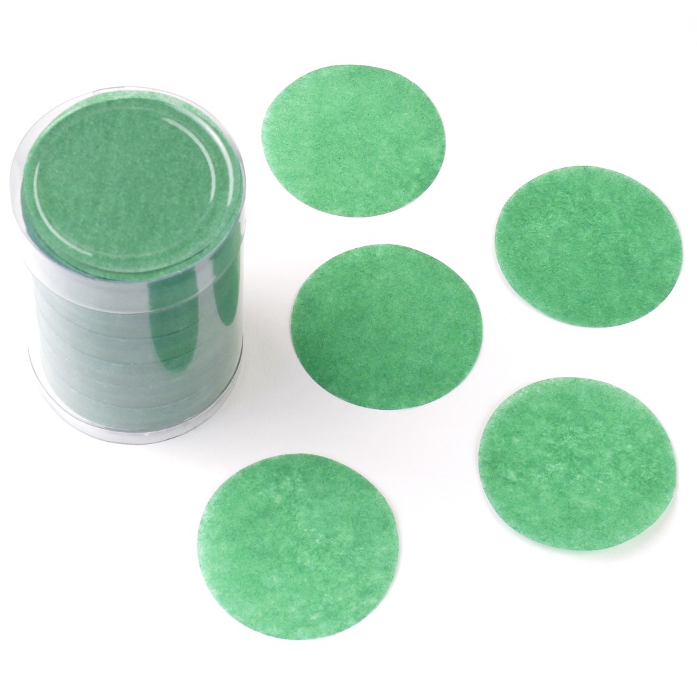 Papierkonfetti grün rund 5cm (100g) - nicht farbecht
