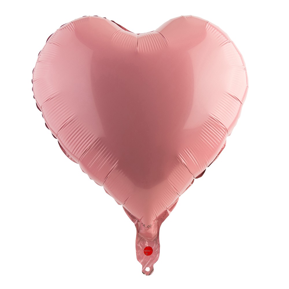 9" Herz Pastell Baby rosa (mit Ventil, für Luftfüllung)