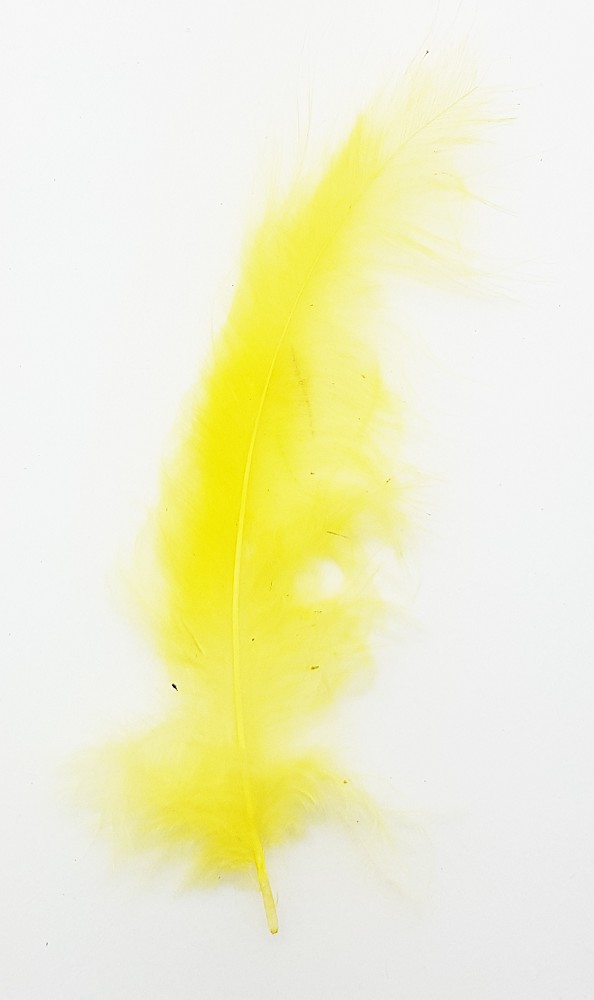 Schmuckfedern gelb (100 Stk)
