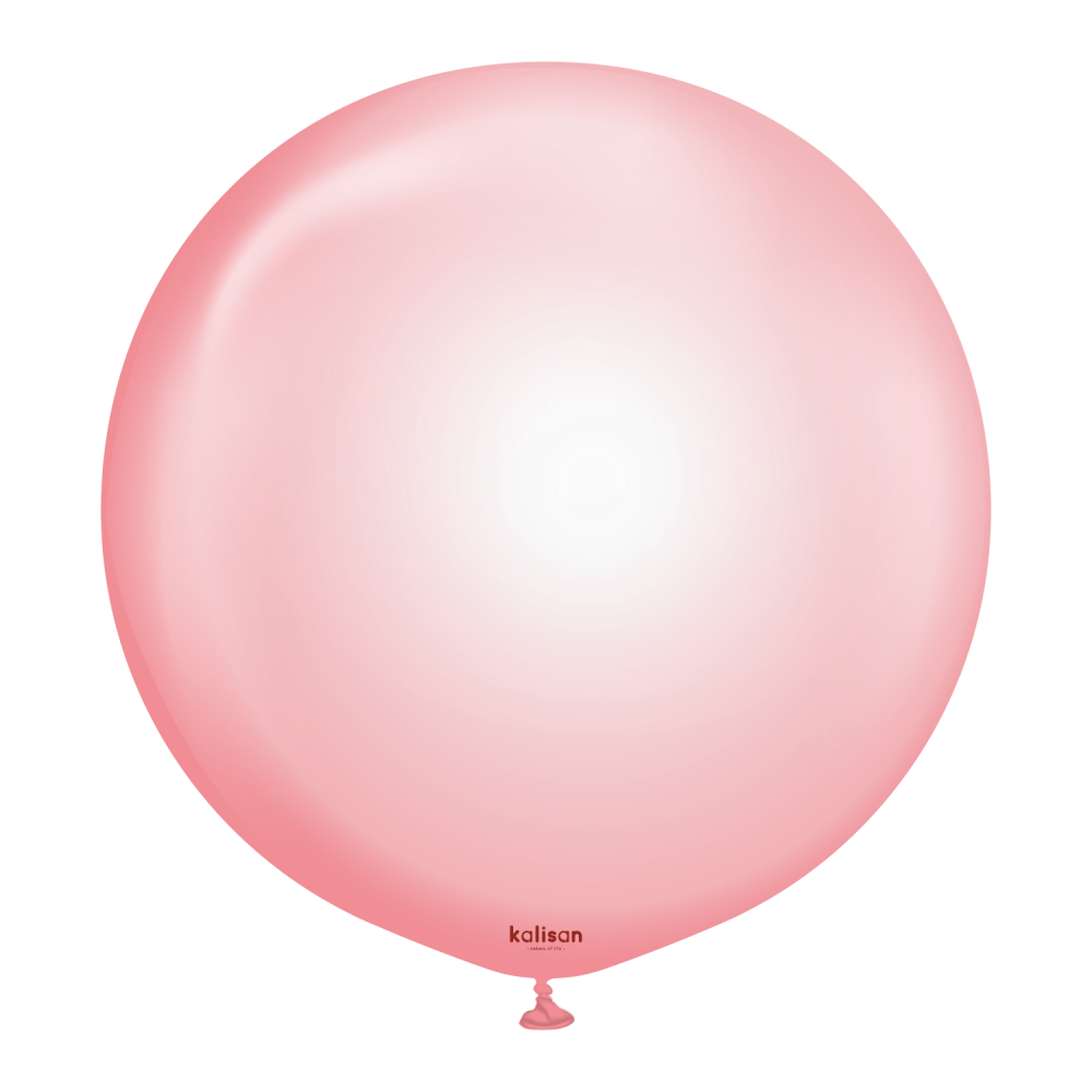 24" Riesenballon Pure Crystal Rot (2 Stück)