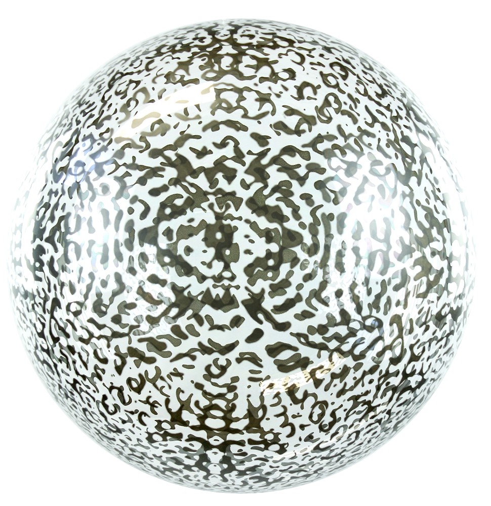 24" Crystal Globe Leopard Print (pre-stretched)