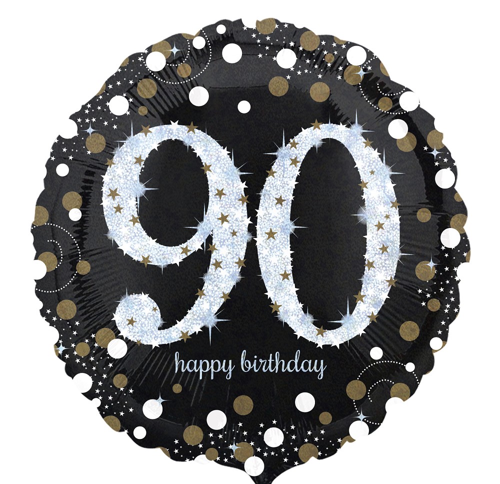 18" Sparkling Birthday "90"