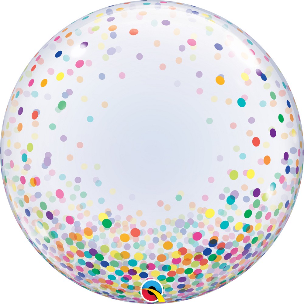 24" Deko Bubble Confetti bunt
