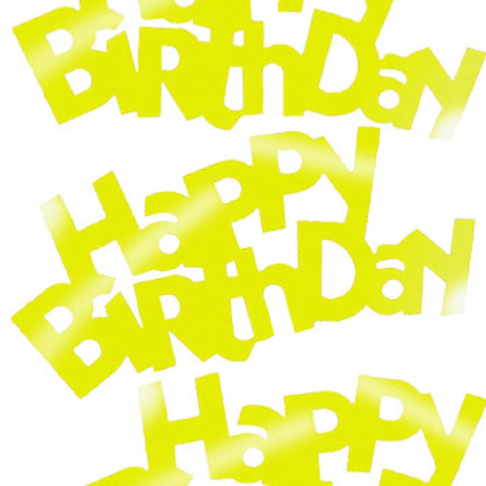 Folien-Schriftzug "Happy Birthday" - gold 13 cm