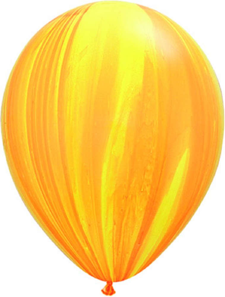 11" Rainbow Super Agate Yellow Orange (25 Stück)
