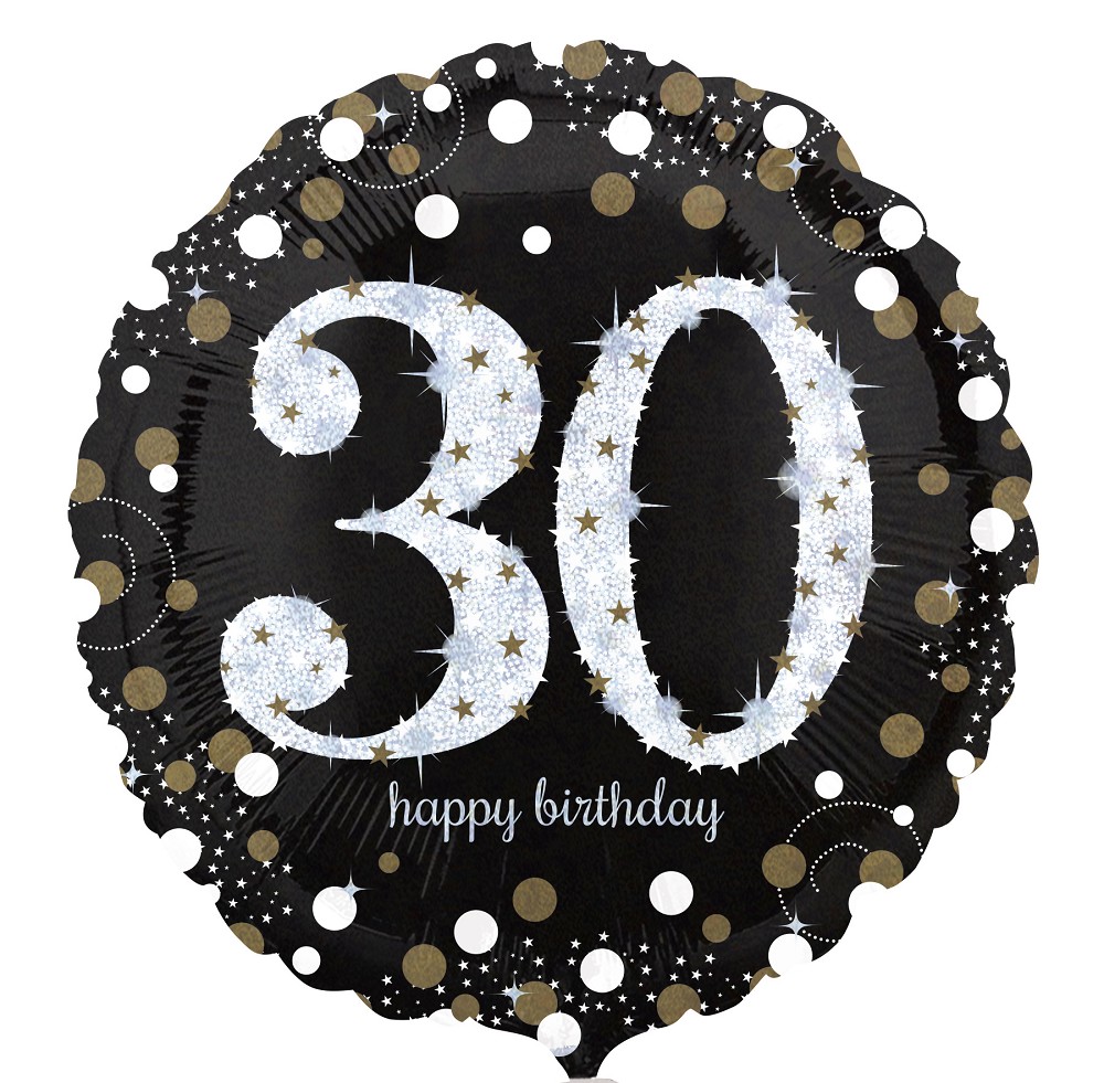 18" Sparkling Birthday "30"