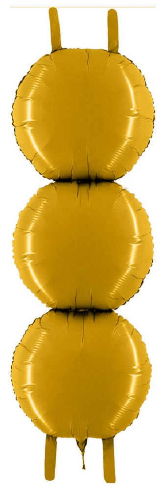 16" x 41" Folienballon: 3er Säule gold