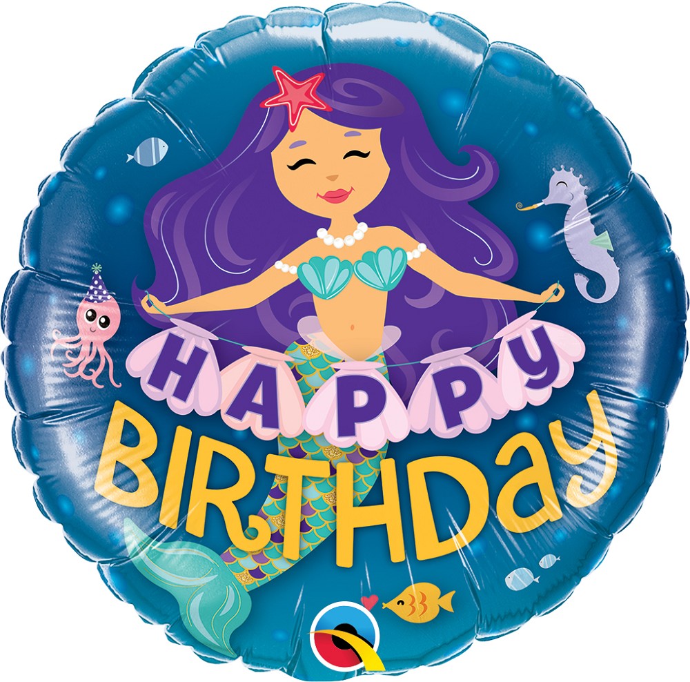 18" Happy Birthday Meerjungfrau (Mermaid)