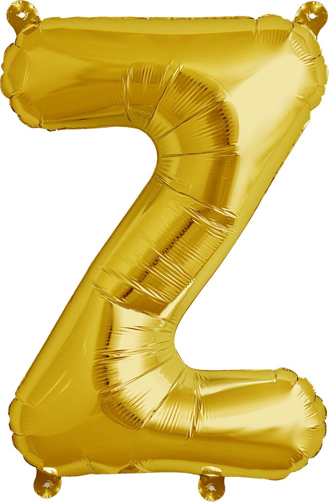16" Folienbuchstabe "Z" gold
