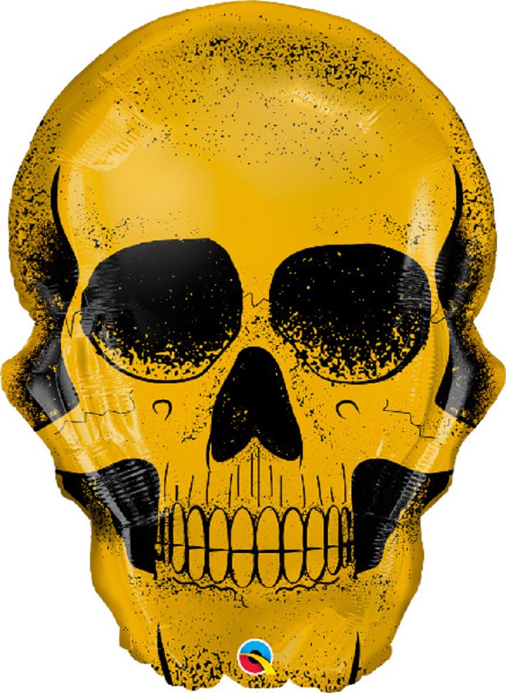 36" Golden Skull