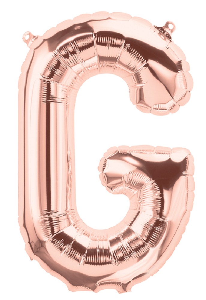 16" Folienbuchstabe "G" Rosé Gold
