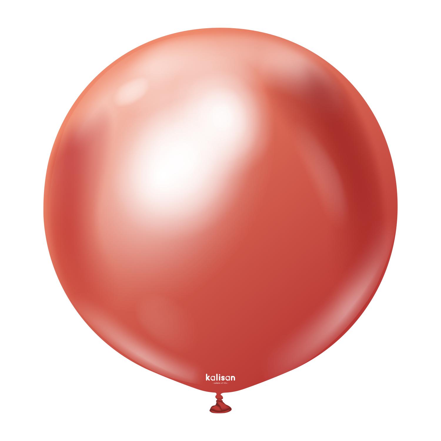 24" Riesenballon Mirror Red/Brown (10 Stück)