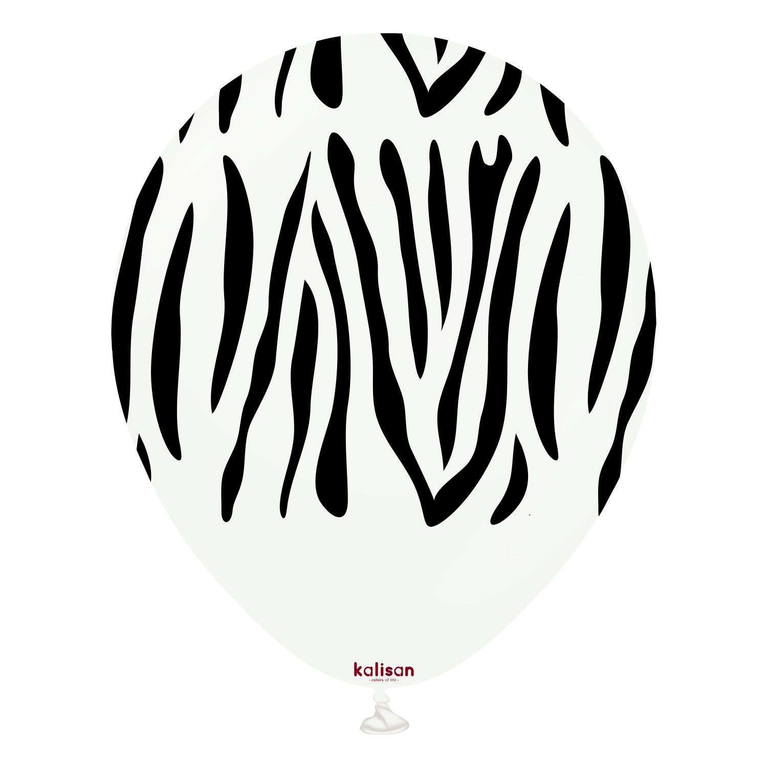 12" Safari Zebra White - Black  (25 Stück)