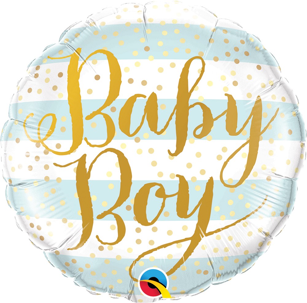 18" Baby Boy Blue Stripes