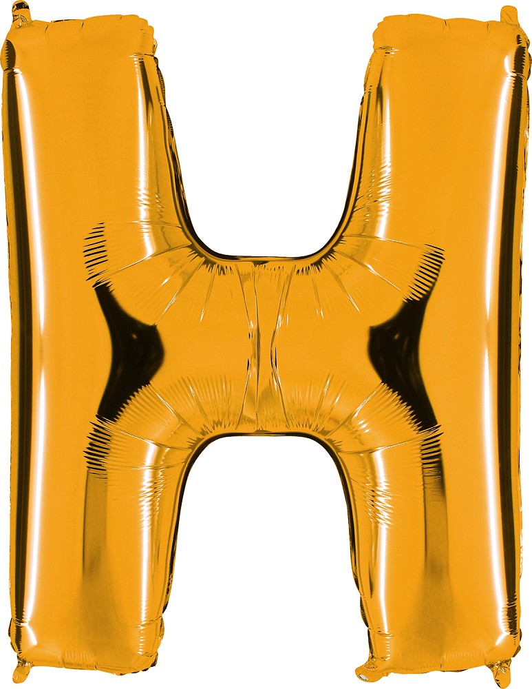 40" Folienbuchstabe "H" Gold (Altgold)