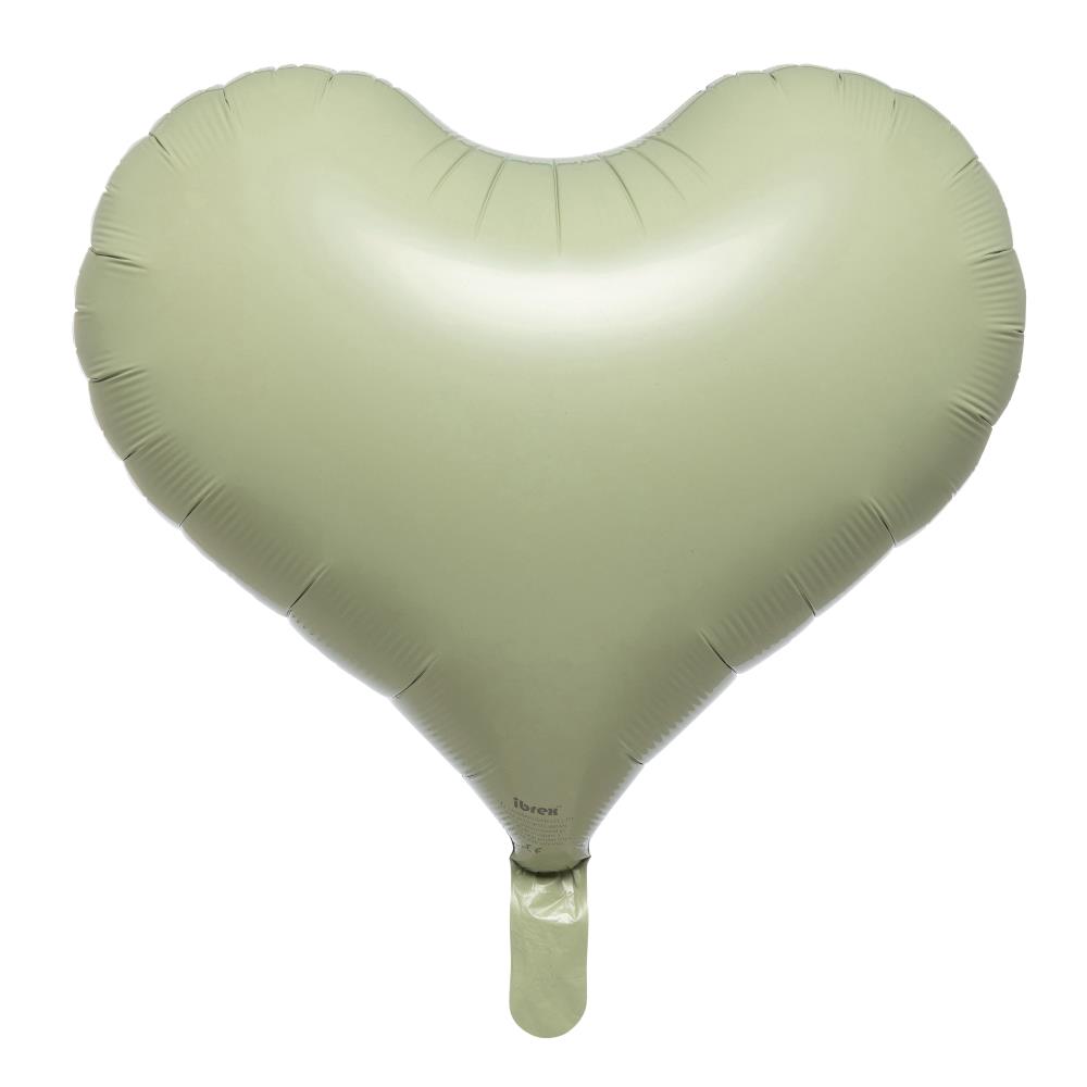 14" Jelly Heart Sage Green (ibrex)