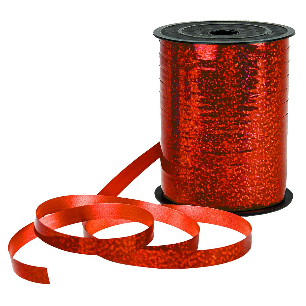 Polyband 10mm Holografie Rot (250 m)