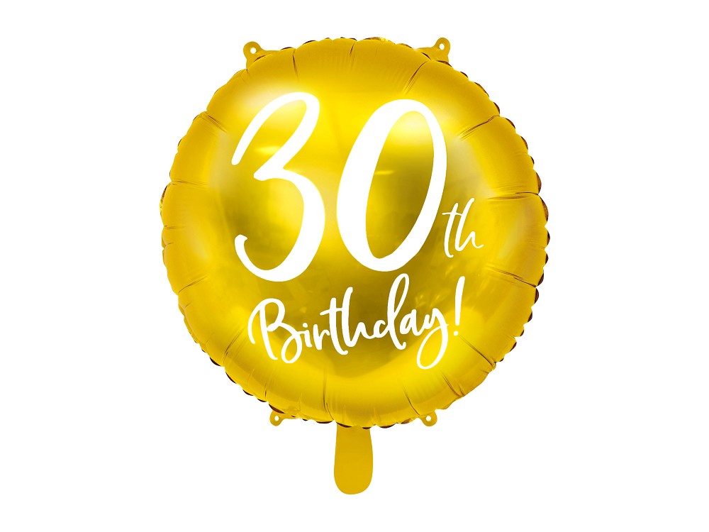 18" 30th Birthday - Gold (45cm)