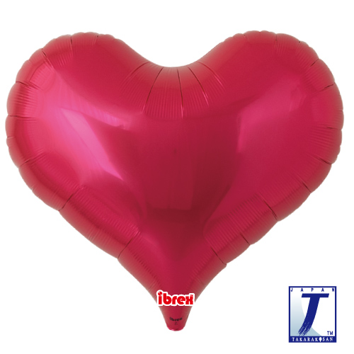 25" Jelly Heart Metallic Red (ibrex)