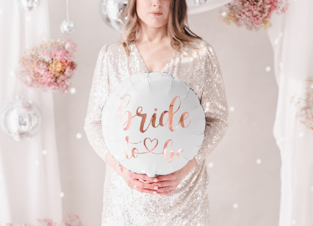 18" Bride to be - weiß (45cm)
