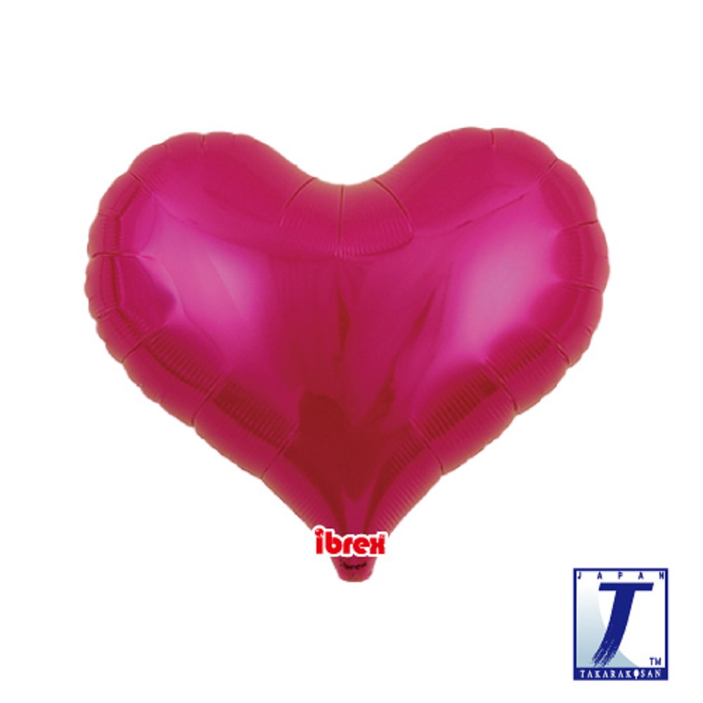 14" Jelly Heart Metallic Magenta (ibrex)