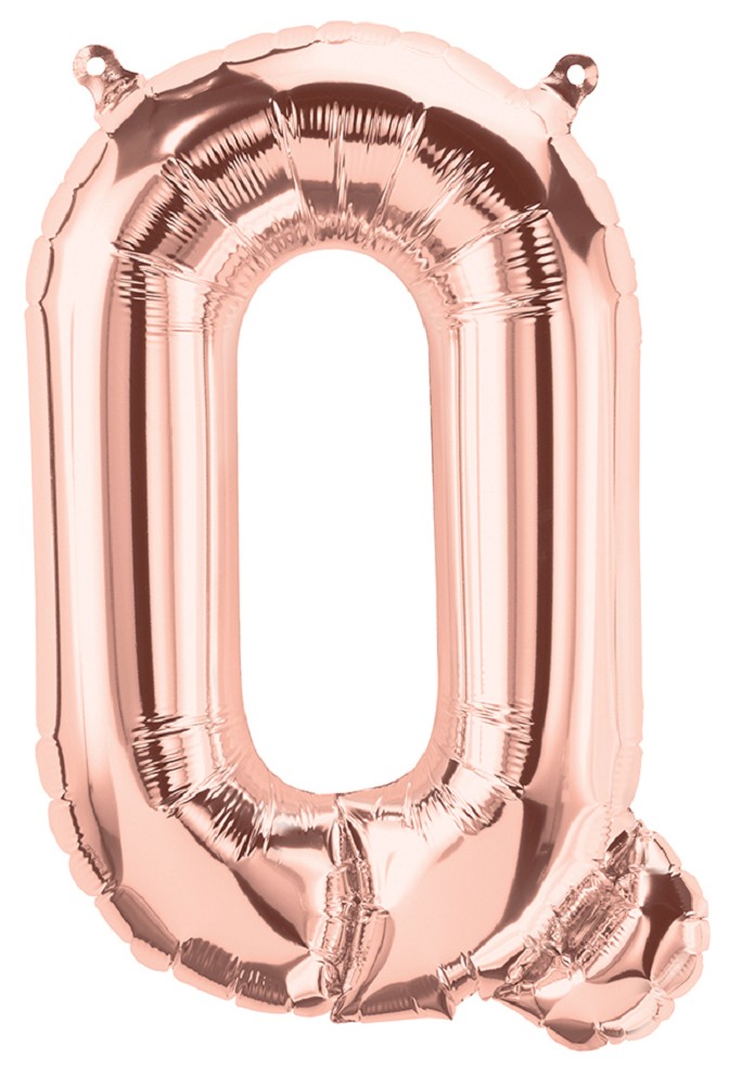 16" Folienbuchstabe "Q" Rosé Gold