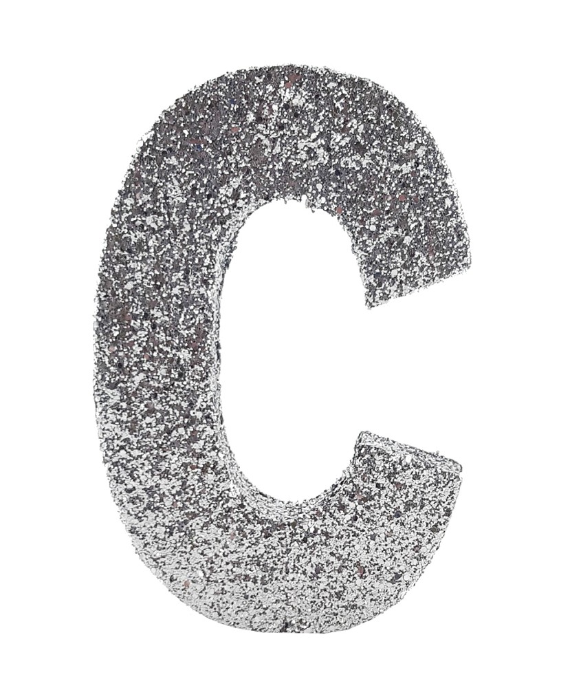 Deko-Glimmerbuchstabe "C" (10cm)