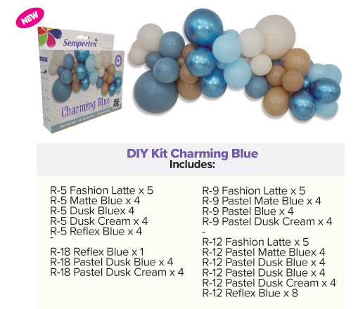 DIY Balloon Kit - Charming Blue
